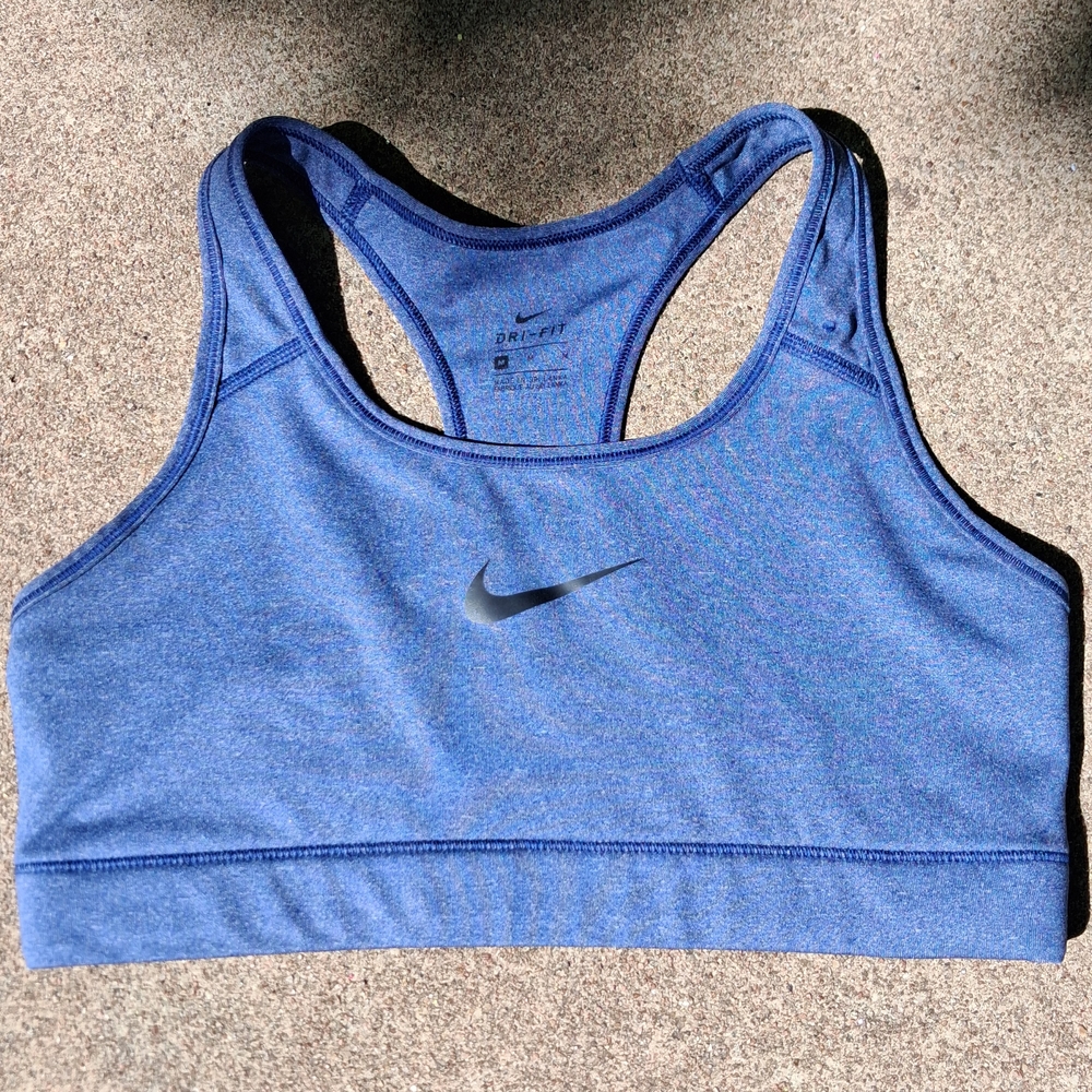 Nike Dri-FIT Blue Racerback Sports Bra